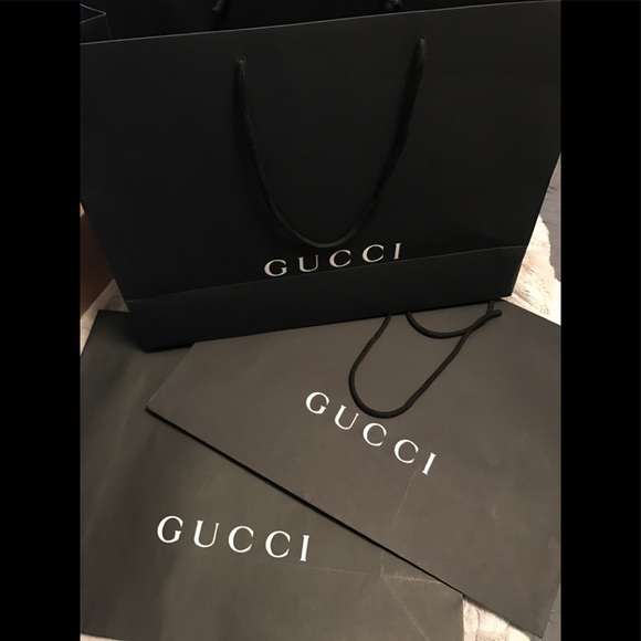 Gucci Bags Authentic Large Gucci Shopping Bags Poshmark